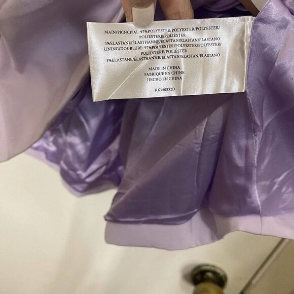 NWOT Keepsake the label keyhole lavender purple mini flare backless dress XS - Picture 4 of 8
